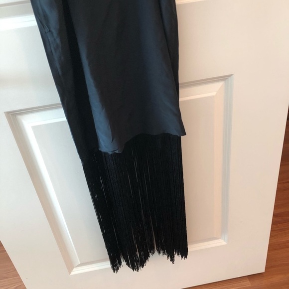 NWT CAMI NYC The Fringe Dress In Black Silk Size S - Picture 6 of 16